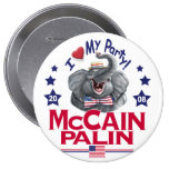 McCain Palin Love My Party Button