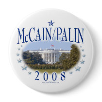 McCain Palin White House 2008 Buttons