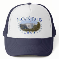 McCain Palin White House 2008 Trucker Hat