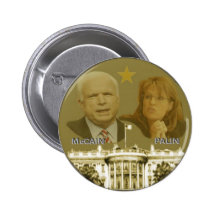 McCain / Palin White House Button