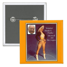 McCain Pinup cowgirl Button