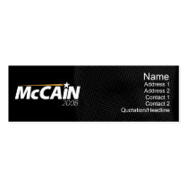 McCain - Skinny business cards