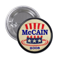 McCain Top Hat Button