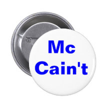 McCain't Button