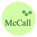 McCall Family Round Sticker