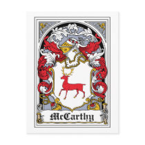 McCarthy Family Crest Postcards