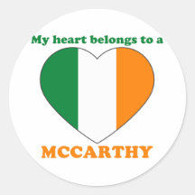 Mccarthy Round Stickers