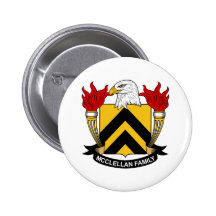 McClellan Family Crest Pinback Button