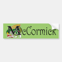 McCormick Celtic Dragon Bumper Sticker