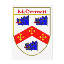 McDermott Coat of Arms/Family Crest Post Card