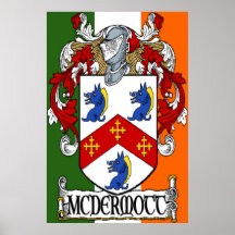 McDermott Coat of Arms Poster Print