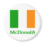 McDonald Irish Flag magnets