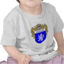 McDowell Coat of Arms (Mantled) Tshirts