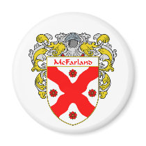 McFarland Coat of Arms (Mantled) Magnets