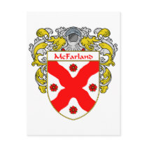 McFarland Coat of Arms (Mantled) Post Card