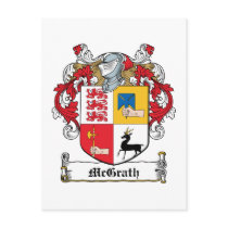 McGrath Family Crest Post Card