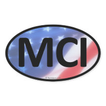 MCI Oval Sticker