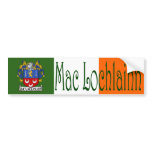McLaughlin Clan Irish/English Flag Bumper Sticker