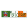McLaughlin Clan Irish/English Flag Bumper Sticker