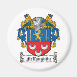 McLaughlin Family Crest Refrigerator Magnets