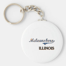 Mcleansboro Illinois City Classic Keychains