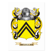 McLellan Coat of Arms (Family Crest) Postcard