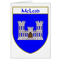 McLeod Coat of Arms/Family Crest Greeting Card