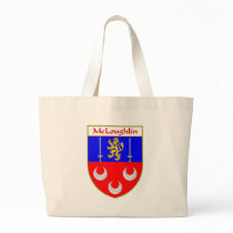 McLoughlin Coat of Arms/Family Crest Canvas Bags