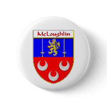 McLoughlin Coat of Arms/Family Crest Buttons