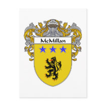 McMillan Coat of Arms (Mantled) Postcard