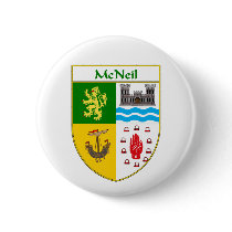 McNeil Coat of Arms/Family Crest Pinback Button
