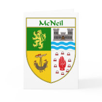 McNeil Coat of Arms/Family Crest Greeting Card