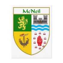 McNeil Coat of Arms/Family Crest Postcard