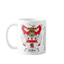 McRae, the Origin, the Meaning and the Crest Coffee Mugs