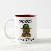 MCRD San Diego Devil Dog Coffee Mug