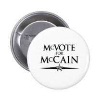 MCVOTE FOR MCCAIN buttons