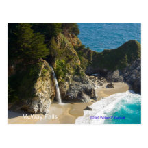 McWay Falls Big Sur California Products Postcard