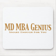 MD MBA Genius Gifts Mousepad