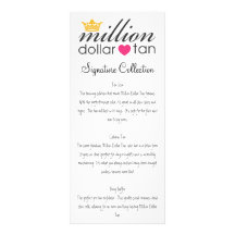 MDT Signature Collection Vertical Card Customized Rack Card