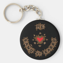 Me Encanta Baño de Barro Keychain