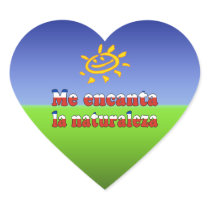 Me Encanta la Naturaleza - I Love Nature Chilean Stickers