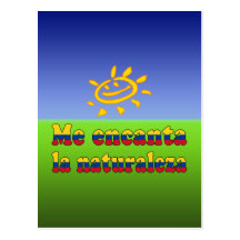 Me Encanta la Naturaleza - I Love Nature Colombian Postcards