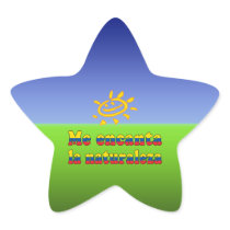 Me Encanta la Naturaleza I Love Nature Ecuadorian Star Stickers