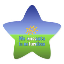 Me Encanta la Naturaleza I Love Nature Guatemalan Star Stickers