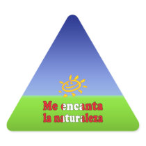 Me Encanta la Naturaleza - I Love Nature Peruvian Triangle Sticker