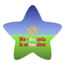 Me Encanta la Naturaleza - I Love Nature Peruvian Star Stickers