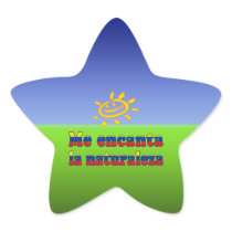 Me Encanta la Naturaleza I Love Nature Venezuelan Star Stickers