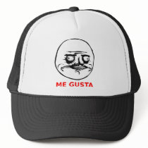 Me Gusta Face with Text Mesh Hat