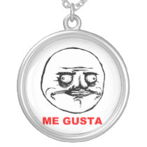 Me Gusta Rage Face Meme Custom Necklace