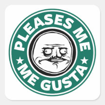 Me Gusta Square Sticker